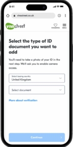Pasul 3 Selectare Tara si Document
